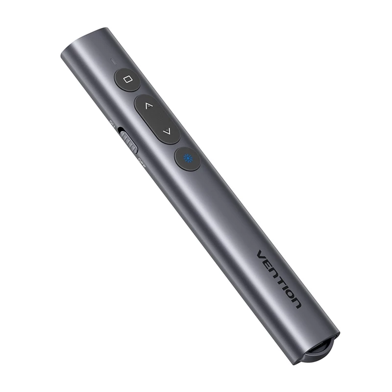 Puntero láser inalámbrico Vention KQIH0 – láser rojo, alcance máximo 50 m, interfaz USB, carcasa de PVC ligera