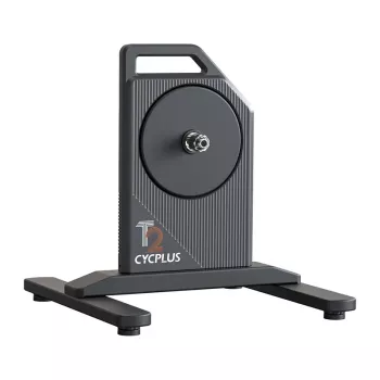 Rodillo de entrenamiento inteligente Cycplus T2H — entrenador de ciclismo de interior, diseño con rueda, control de resistencia interactivo