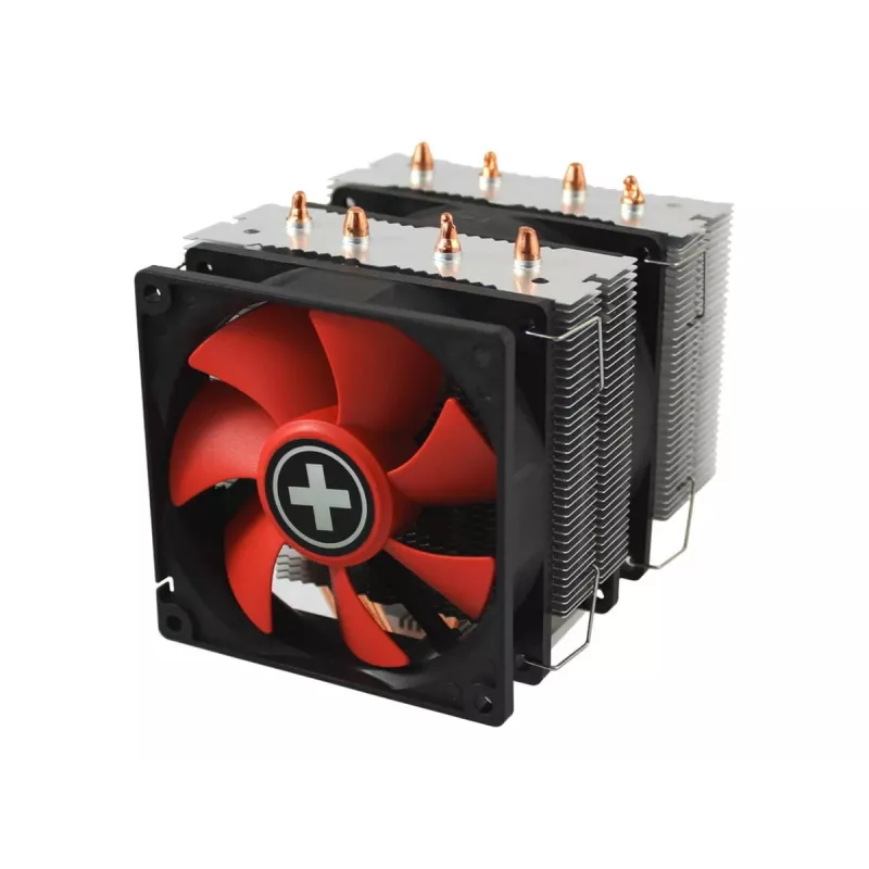 Ventilador de CPU Xilence XC044 9,2 cm Negro Rojo
