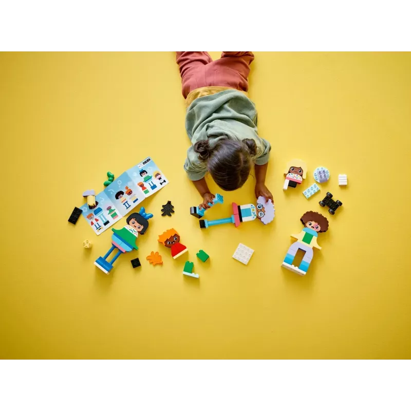Juguete de construcción LEGO DUPLO 10423 surtido de personas para construir, 71 piezas, a partir de 3 años, figuras de 260 mm de altura