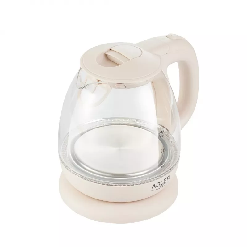 Hervidor eléctrico Adler AD 1283C 1 L 900 W Crema