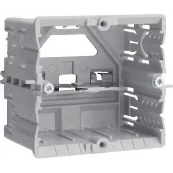 Hager Canaleta de zócalo Dado Caja de empotrar para dispositivos (L x An) 71 mm x 65 mm GLT5000 1 ud. Gris claro (GLT5000)