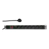 Protección contra sobretensiones LogiLink PDU7C01 negro 7 salidas de CA 230 V 2 m