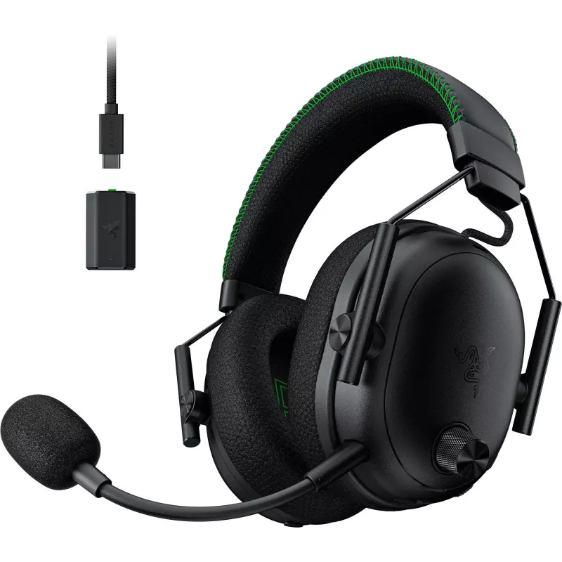 BlackShark V3 Pro para Xbox, Auriculares gaming negros, ANC, dongle 2,4 GHz, Bluetooth, USB, jack 3,5 mm
