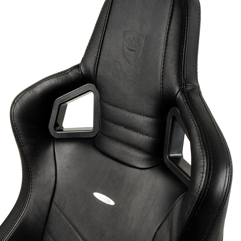 Silla gaming noblechairs EPIC Piel auténtica - Negro