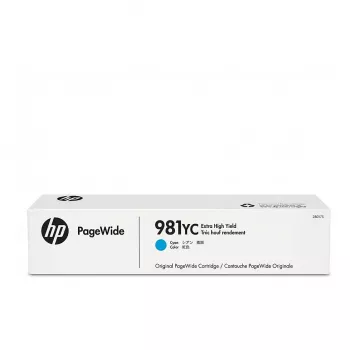 Cartucho de tinta HP 981YC Extra High Yield cian L0R17YC 16000 páginas