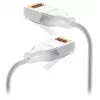 Cable de red Ubiquiti UACC-Cable-Patch-EL-C6A-0.3M-W RJ-45 Cat6a 0,3 m transparente blanco