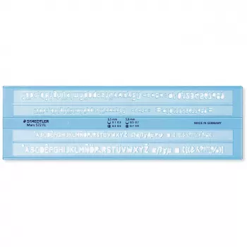 Staedtler Mars 572 FL plantilla de letras, azul