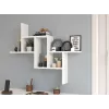 Estantería de pared FIESTA 85x15x73,5 cm, blanco