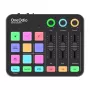 Mezclador de audio y tarjeta de sonido USB OneOdio Solocaster – interfaz de sobremesa compacta para streaming y grabación