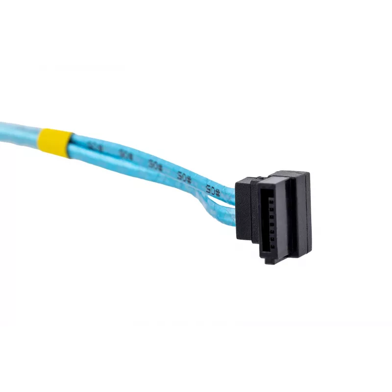 Cable SATA Supermicro CBL-0186L 4x redondo 0,56 m, SATA I, conector macho–macho recto, negro/azul/blanco