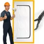 Puerta antipolvo para reformas, cortina antipolvo 220X110 puerta