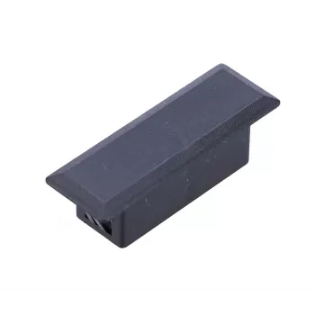 Tapa final para patch panels Extralink SC dúplex, negra, ABS