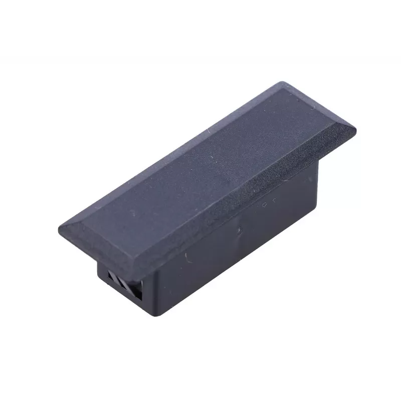 Tapa final para patch panels Extralink SC dúplex, negra, ABS