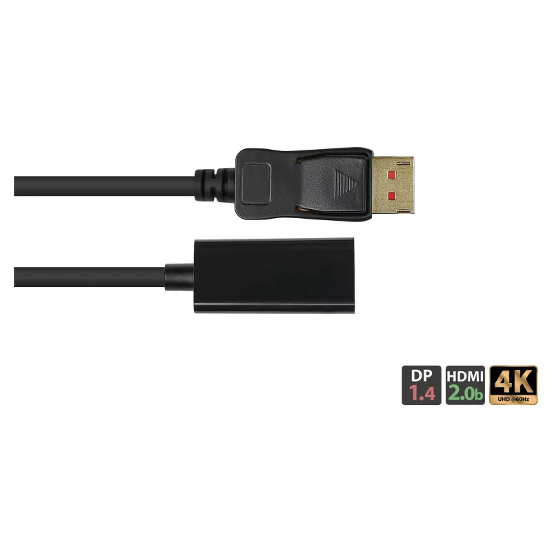 Good Connections Adaptador DisplayPort 1.4 macho a HDMI 2.0b hembra 4K @60Hz aprox. 20cm
