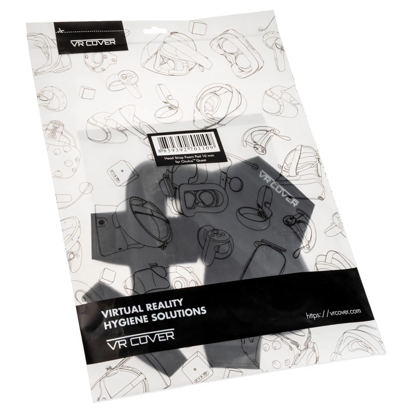 Almohadilla de espuma para la diadema del protector Oculus Quest de vr cover (Negro)