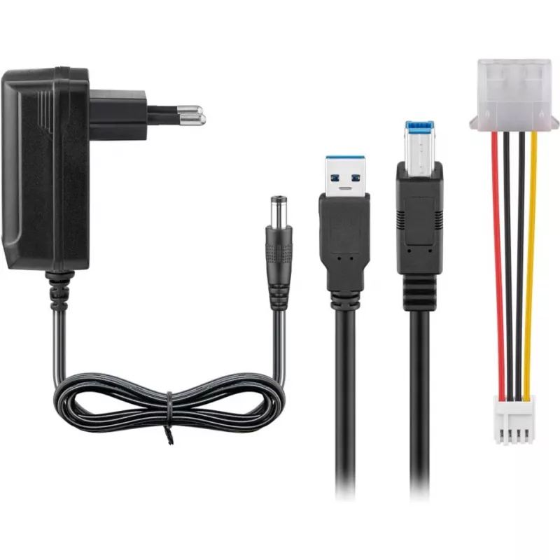 Adaptador externo HDD/SSD WENTRONIC USB 3.0 — Goobay 72013 (compatible con IDE/SATA)