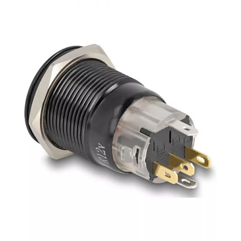 Interruptor DELOCK 22023 19 mm 12 V con 5 conexiones de soldadura