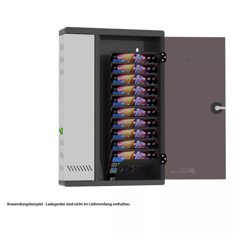 Good Connections armario de carga de pared para 11 dispositivos, USB-C, puerto 30W