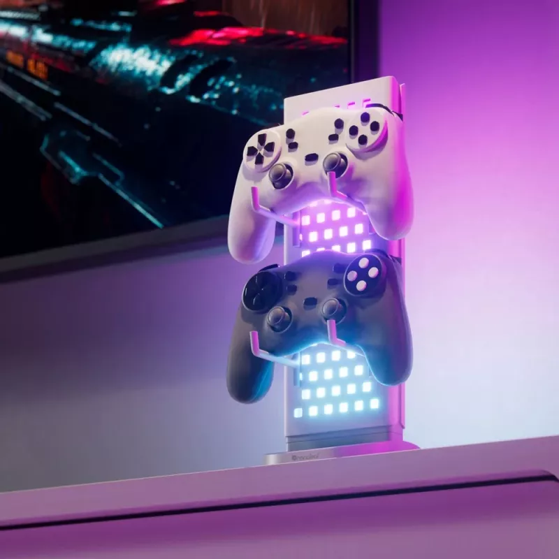 Nanoleaf Pegboard Desk Dock, Blanco | 15 W | RGB