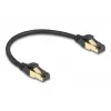 Cable de red DeLOCK RJ45 Cat.6A conector macho a conector macho S/FTP 0,3 m negro