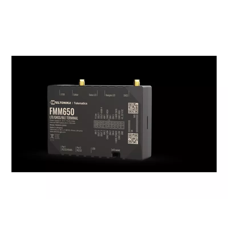 GPS-Tracker TELTONIKA TELEMATICS FMM650 — conectividad 4G, diseño compacto