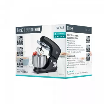 Robot de cocina TEESA EASY COOK Single Negro TSA3545-B 1000W 4L