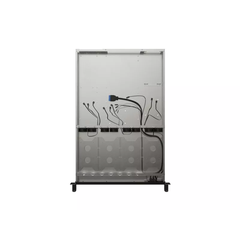 Carcasa rack Lanberg SC01-6501-12B 1U negra 8 ventiladores HDD SSD