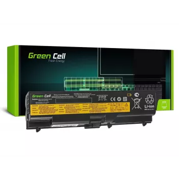 Batería Green Cell LE05 para Lenovo ThinkPad T410 T420 T510 T520 W510 Edge 14 15 E525 — 11,1V 4400mAh Li-Ion, 6 celdas, negra