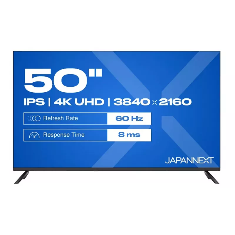Monitor JAPANNEXT JN-IPS500UHD60F 127 cm (50 pulgadas) 16:9 IPS UHD, clase de eficiencia energética E
