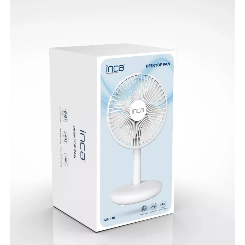 Ventilador nebulizador portátil Inca IMF-14B blanco