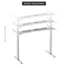 Bastidor de mesa regulable en altura Up Up Bjorn, blanco