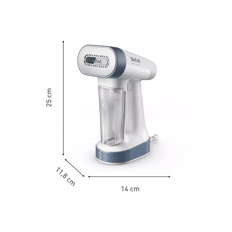 Limpiador a vapor de mano Tefal DT8722E0, 1800 W, depósito de agua 0,18 L