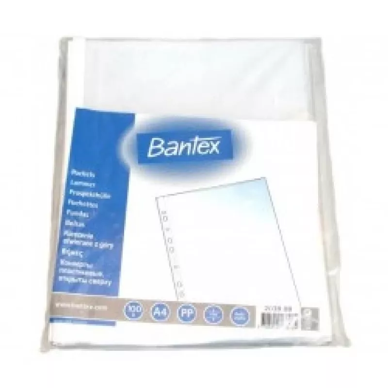 Fundas de documentos Bantex Maxi 0809-203 A4, 100 µm mate, pack para protección de documentos