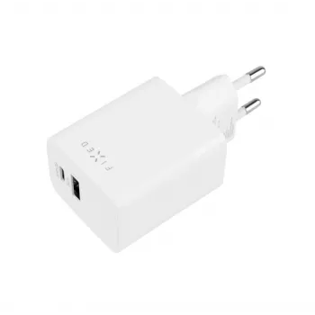 Cargador de viaje FIXED Fixed Mini USB-C/USB 45W — cargador compacto de doble puerto con USB-C y USB-A