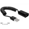Cable USB DeLOCK 83163 0,6 m USB 2.0 A a A negro