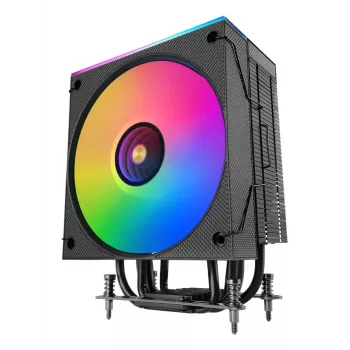 Ventilador para CPU TACENS Mars Gaming MCPU-LCD, ventilador de 120 mm, TDP 300 W, compatible con LGA1700/1200/115x/1366 y AM4/AM5, negro
