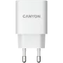 CANYON H-20, PD 20W Entrada: 100V-240V, Salida: carga de 1 puerto: USB-C: PD 20W (5V3A/9V2.22A/12V1.67A), enchufe EU, protección contra sobretensión, sobrecalentamiento, sobrecorriente y cortocircuito