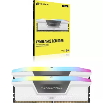 CORSAIR Vengeance RGB DDR5 Kit 64 GB 2 x 32 GB DIMM 288-PIN 6400 MHz PC5-51200 CL32 1.4 V blanco (CMH