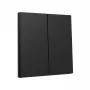 Gira tecla 2 elementos System 55 negra – tapa para marco de dos interruptores (modelo 3295005)