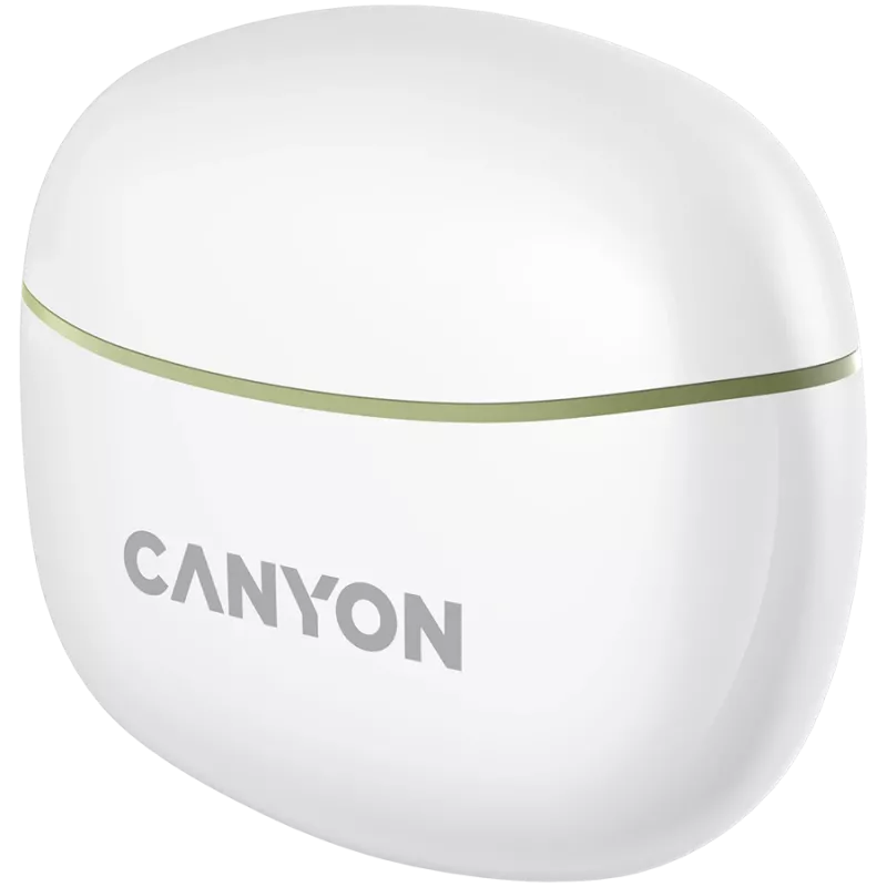 Auriculares in-ear CANYON TWS-5, verde Bluetooth 5.3, control táctil, entrada de carga: USB-C