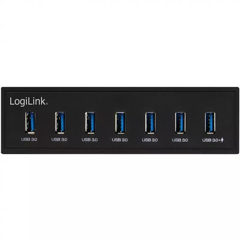 LogiLink concentrador USB 3.0, 7 puertos 5,25