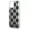 Karl Lagerfeld KLHCP14MLMNMK iPhone 14 Plus 6.7 funda rígida negro / negro Liquid Glitter Monogram