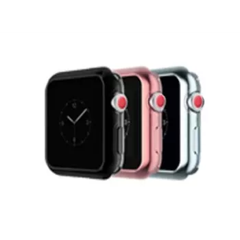 Funda protectora Devia Gold-plated series V2 para Apple Watch 44 mm, color oro rosa