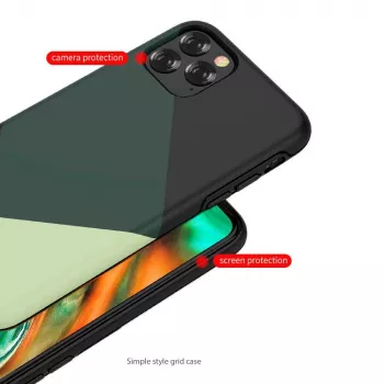 Funda protectora Devia para iPhone 11 Pro Max – verde diseño simple