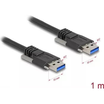 Cable USB DeLOCK 80997 USB 3.2 Gen 1 1 m USB A negro