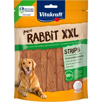 VITAKRAFT Pure Rabbit Strips - snack para perros - 250 g