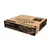 PROMIS KG400 cocina de gas de cuatro fuegos, acabado plata