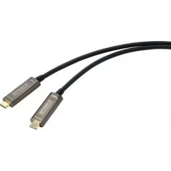 Cable de conexión SpeaKa Professional USB-C / DisplayPort 10,00 m SP-9505620 funda TPE negro [1x conector macho USB-C™ - 1x conector macho USB-C™] (SP-9505620)