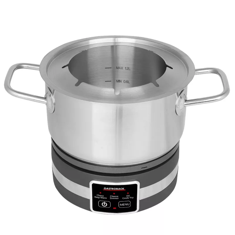 Fondue eléctrica Gastroback 42568 1,8 l 8 personas negro acero inoxidable